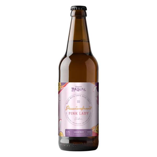 Image - Passionfruit Pink Lady Cider by Cheeky Rascal Cider