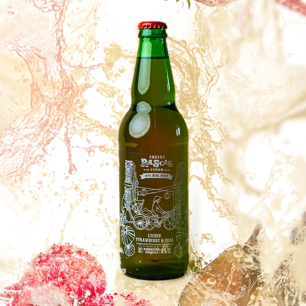 Image - Vietnamese - Lychee Strawberry & Pear by Cheeky Rascal Cider