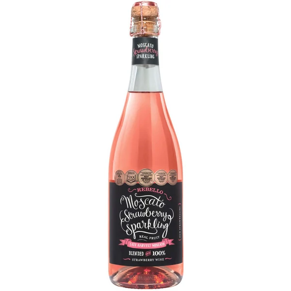 Image - Moscato Strawberry Sparkling by Rebello Wines