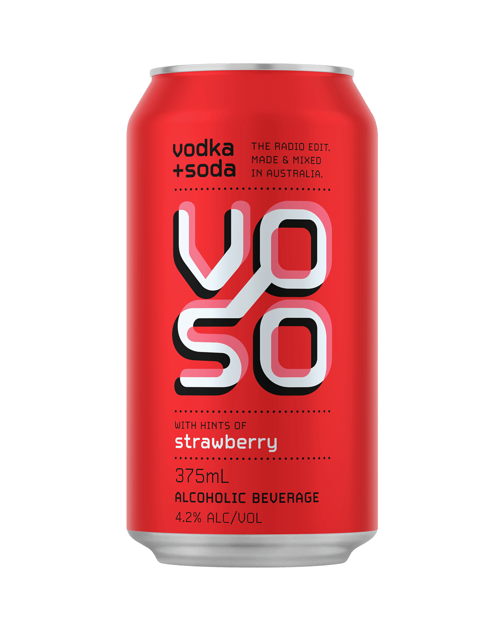 Image - Vodka + Soda Strawberry by Voso