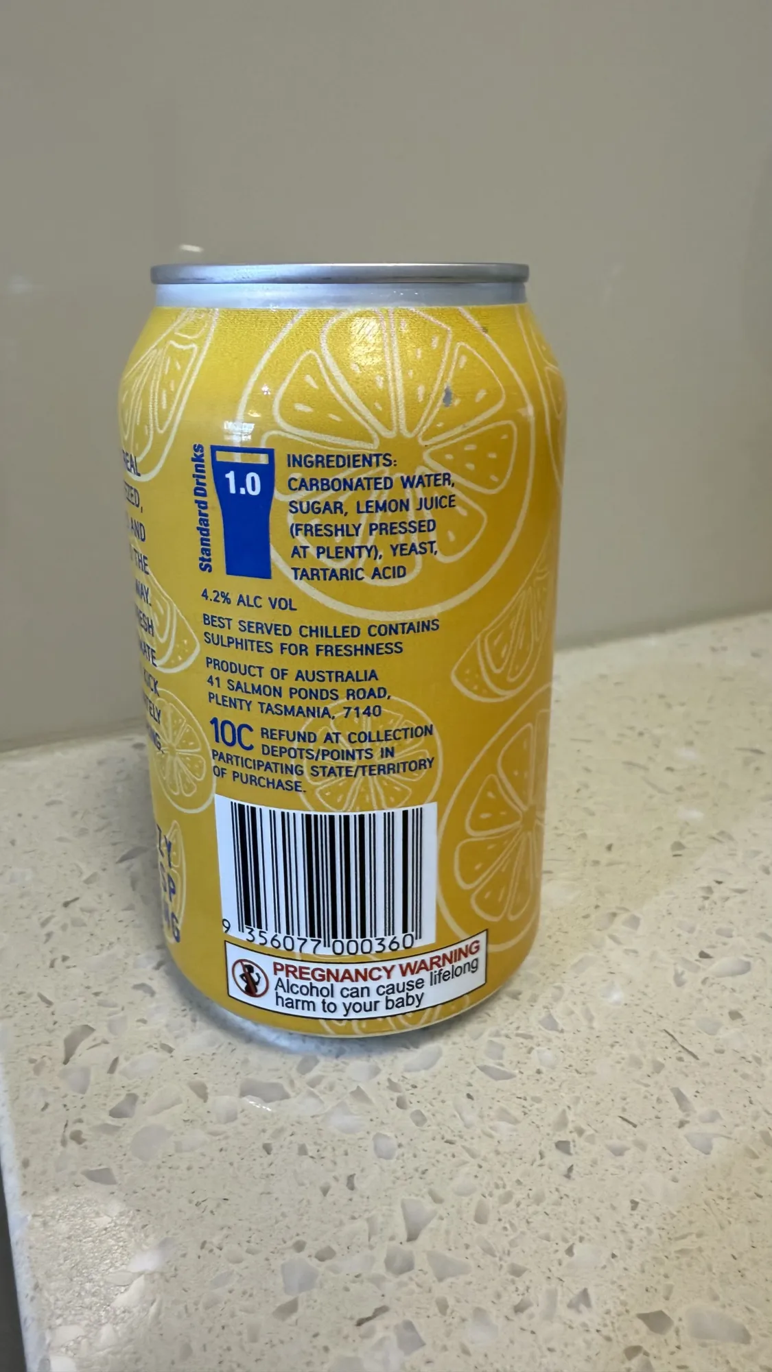 Image - Traditional Lemon Crush by Plenty Cider