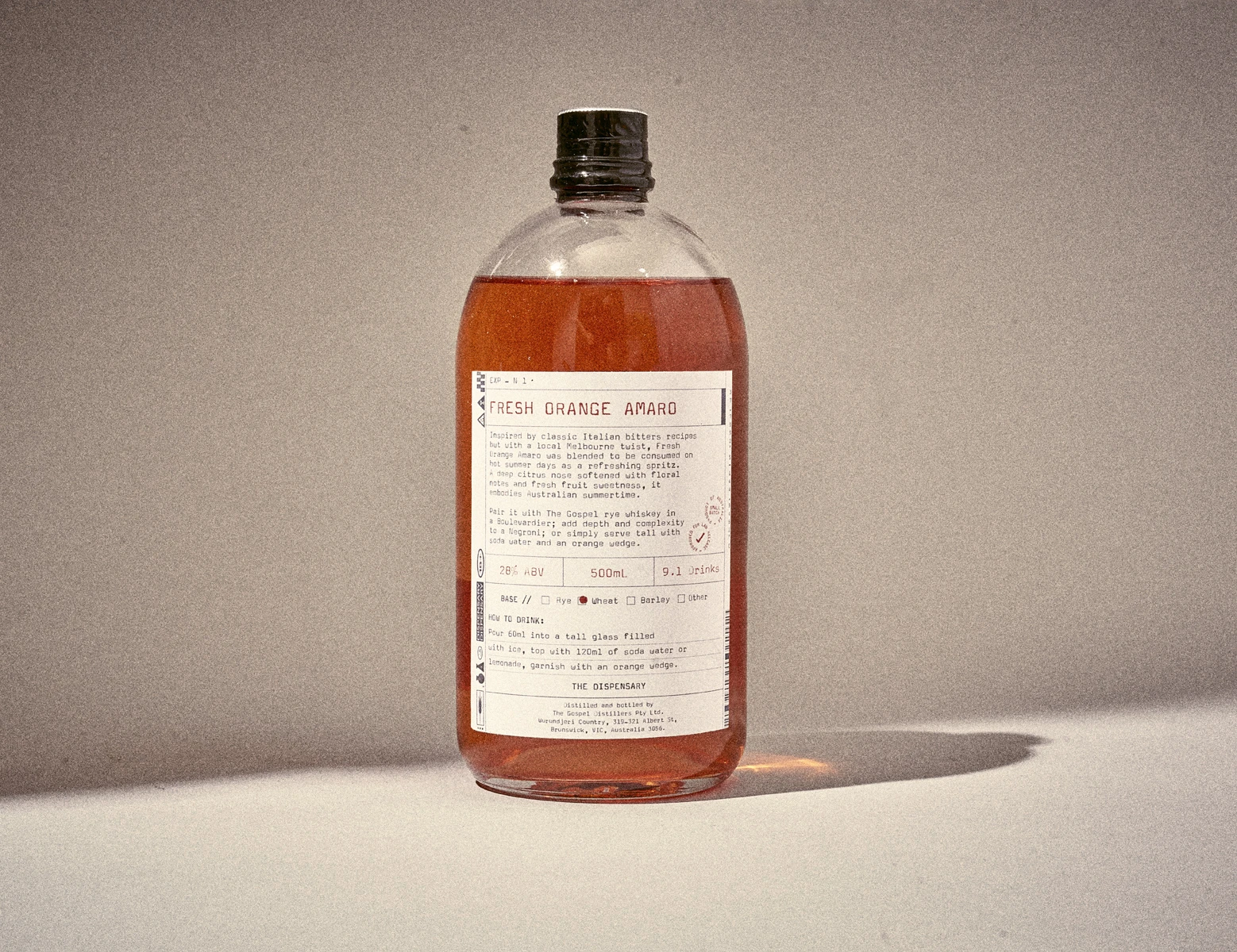 Image - Fresh Orange Amaro by Gospel Whiskey