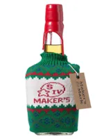 Bourbon Whisky with Knitted Bottle Warmer 